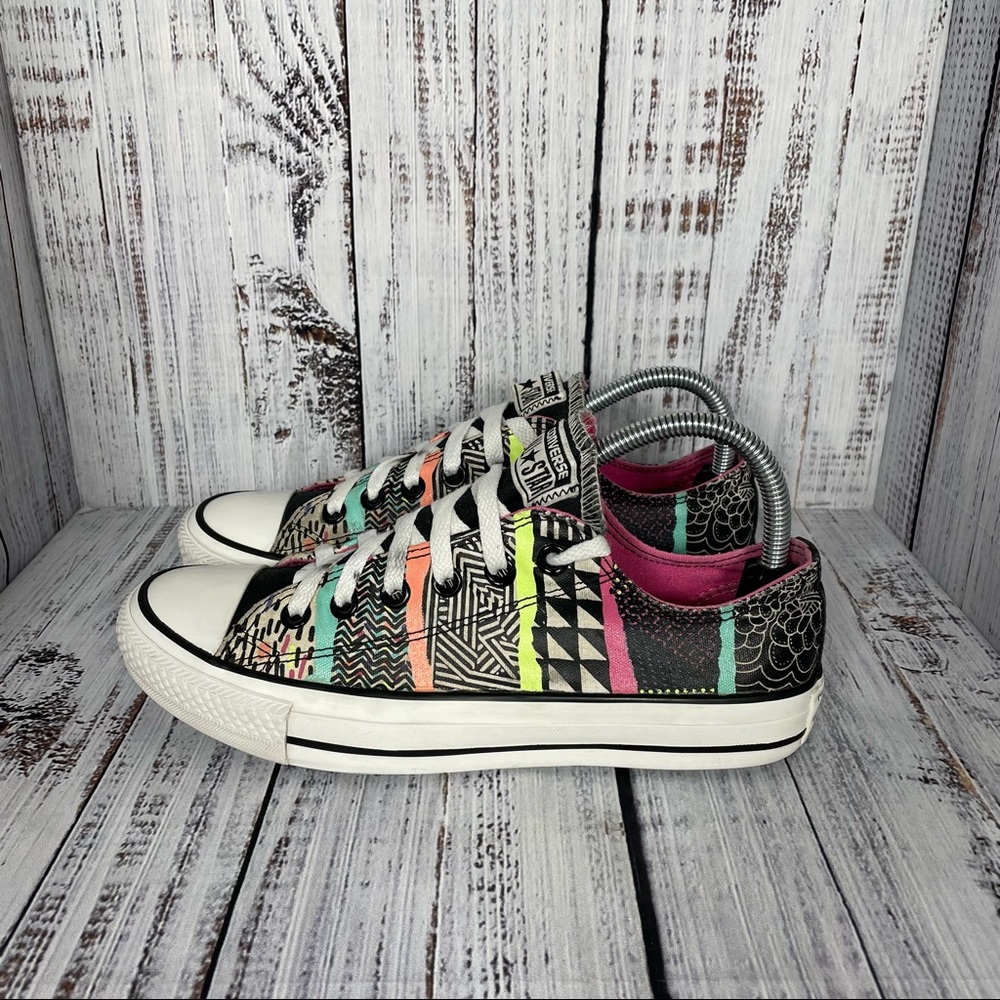 Converse All Star Neon Tribal Print Sneakers Retired Print - Picture 2 of 12